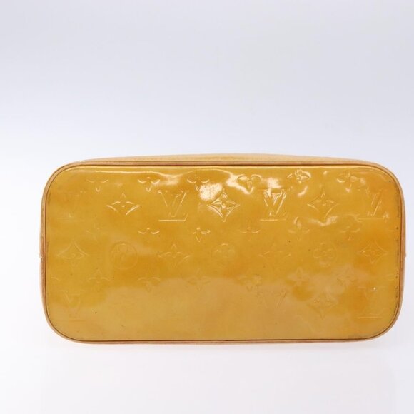 LOUIS VUITTON Monogram Vernis Houston Hand Bag Beige - Picture 12 of 15